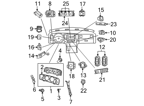 2006 Dodge Ram 1500 Switches Switch-Heated Seat Diagram for 56040639AF