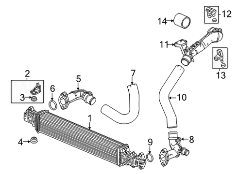 2022 Honda Civic Intercooler HOSE Diagram for 17292-64A-A01