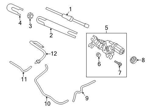 2012 Hyundai Veloster Wiper & Washer Components Washer Nozzle Diagram for 98931-2V000