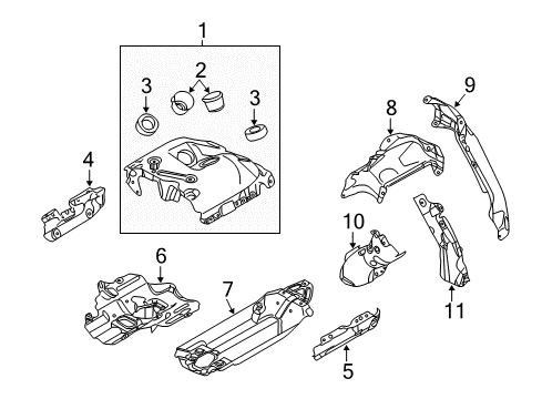 2014 BMW X5 Turbocharger Wire Ring Diagram for 11657590599