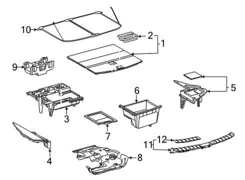 2022 Lexus NX450h+ Interior Trim - Rear Body PLATE, BATTERY SERVI Diagram for 58491-78010