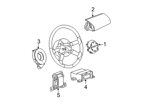 2005 Dodge Neon Air Bag Components Clkspring Diagram for 4671753AE
