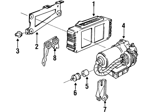 1994 BMW 318is ABS Components Exchange Control Unit Abs Diagram for 34520026619