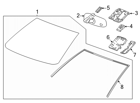 2016 Chevrolet Spark Lane Departure Warning Camera Diagram for 39011426