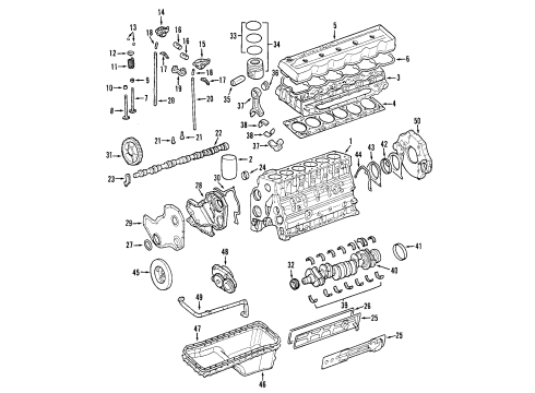 2008 Dodge Ram 2500 Fuel Induction - Diesel Components RETAINER-CRANKSHAFT Rear Oil Seal Diagram for 5086755AC