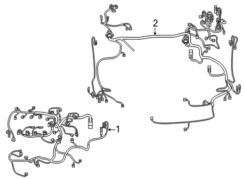 2022 Toyota Corolla Cross Wiring Harness Wire Harness Diagram for 82111-0A760