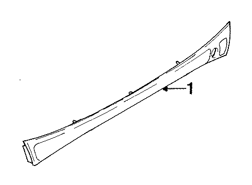 1998 Ford Escort Rear Reflector Reflector Diagram for F8CZ-13A565-AA