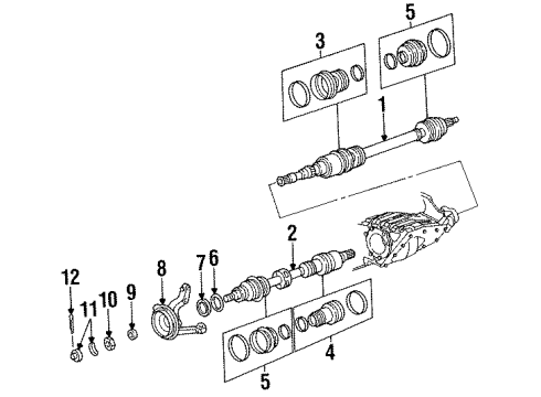 1995 Plymouth Acclaim Wheel Bearings Boot Outer Cv Diagram for 4641331