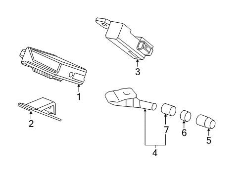 2015 Acura RDX Tire Pressure Monitoring Seal, Valve Diagram for 42756-TP6-A81