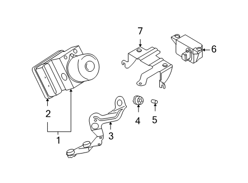 2006 BMW Z4 Anti-Lock Brakes Yaw Rate Speed Sensor Diagram for 34526769174