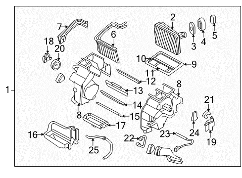 2010 Kia Optima Switches & Sensors Heater & EVAPORATOR Diagram for 971002G410