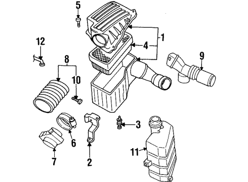 1994 Oldsmobile Achieva Powertrain Control Vacuum Harness Diagram for 10230635