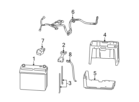 2007 Honda Civic Battery Cover, Battery (38B19) Diagram for 31531-SNC-000