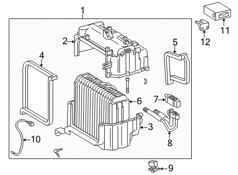 1997 Toyota RAV4 Air Conditioner Thermistor Diagram for 88625-20340