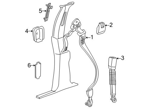 2002 Jeep Grand Cherokee Front Seat Belts Seat Belt EXTENDER Diagram for 5018505AA