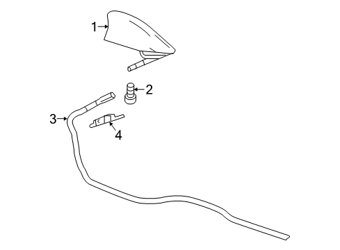 2019 Chevrolet Equinox Antenna & Radio Radio Diagram for 84511977