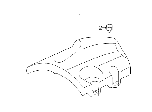 2016 Ford Transit-150 Engine Appearance Cover Engine Cover Diagram for DK4Z-6A949-A