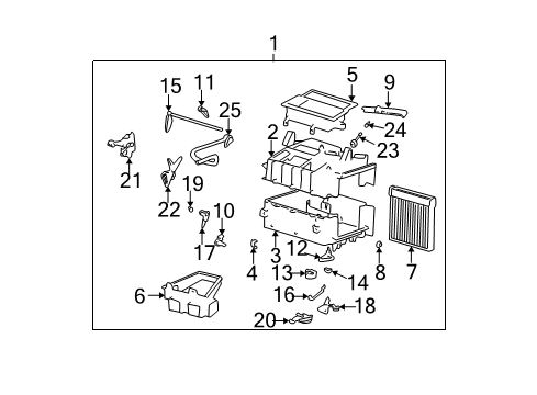 2003 Hyundai Sonata A/C & Heater Control Units Switch Assembly-Blower Diagram for 972693C000