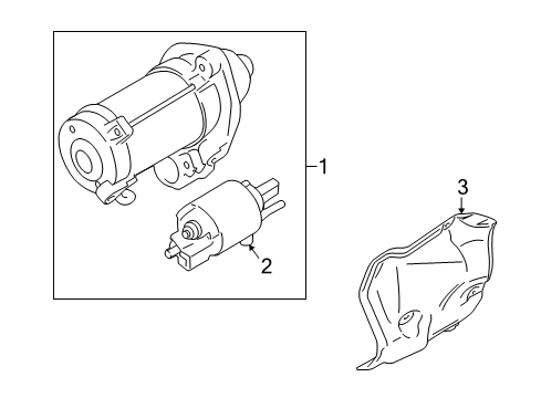 2014 BMW 760Li Starter Starter Diagram for 12417566337