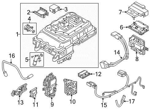 2015 BMW i3 Electrical Components Wiring Harness, Engine Dc Diagram for 12438609697
