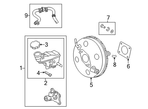 2019 Hyundai Veloster Hydraulic System Booster Assembly-Brake Diagram for 59110-J3200