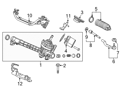 2014 Acura ILX Steering Column & Wheel, Steering Gear & Linkage Harness, EPS (LH) Diagram for 53680-TR0-Y01