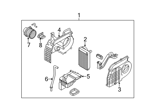 2015 Kia Sorento Air Conditioner Hose Assembly-Drain Diagram for 979131U055