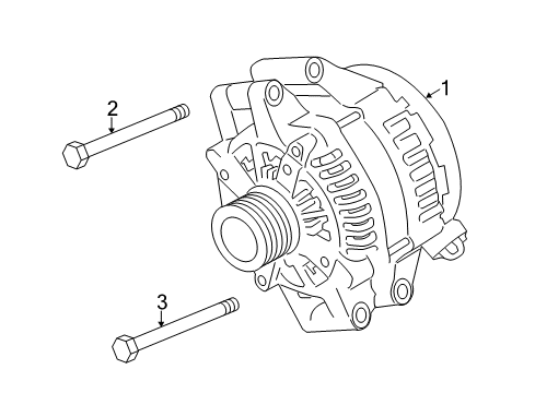 2012 BMW ActiveHybrid 5 Alternator Starter Motor Generator Diagram for 12317622372