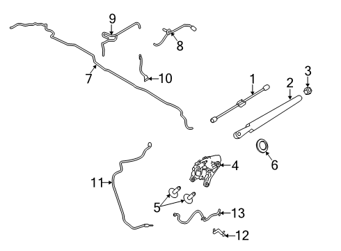 2020 Lincoln Aviator Wipers Knee Air Bag Screw Diagram for -W717623-S439