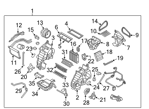 2011 Kia Soul Switches & Sensors Heater Complete Diagram for 971002K001