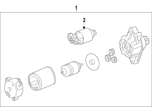 2021 Toyota Highlander Starter Solenoid Diagram for 28150-47240