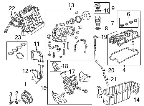 2016 Fiat 500L Engine Parts, Mounts, Cylinder Head & Valves, Camshaft & Timing, Oil Pan, Oil Pump, Crankshaft & Bearings, Pistons, Rings & Bearings, Variable Valve Timing O Ring-Oil Filler Cap Diagram for 68094272AA