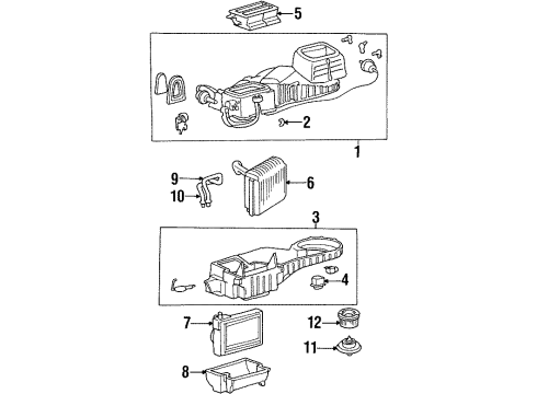 1997 Hyundai Sonata Air Conditioner Pipe-Heater Coolant Outlet Diagram for 97043-34000