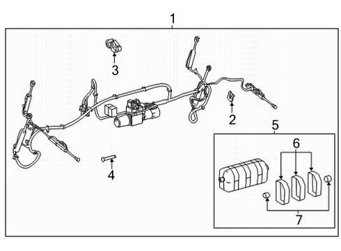 2021 Lexus LC500 Convertible Top RETAINER, FR Top COV Diagram for 61365-11030