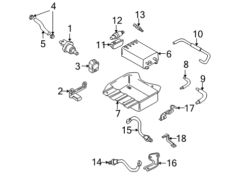 2007 Hyundai Tiburon Powertrain Control Insulator Diagram for 2901337000