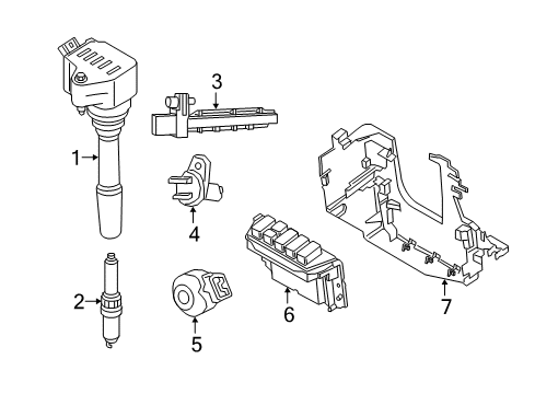 2019 BMW i8 Powertrain Control HOLDER Diagram for 12527632887