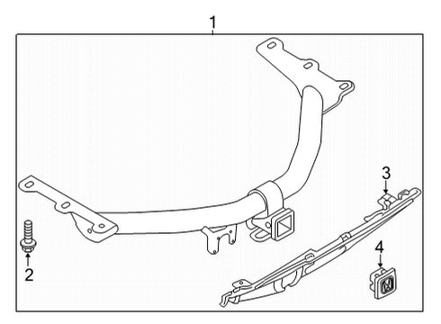 2016 Honda Pilot Trailer Hitch Components Bolt, Flange (14X40) Diagram for 90120-SMG-E01