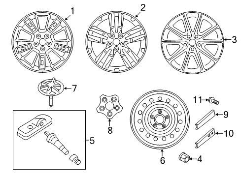 2014 Kia Soul Wheels Wheel Assembly-Aluminum Diagram for 52905B2300