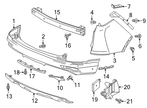 2018 Honda CR-V Lane Departure Warning SET Diagram for 36163-TLB-A17