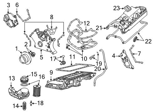 2006 BMW 750i Filters Dipstick Diagram for 11437549168