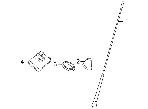 2006 BMW Z4 Antenna & Radio Antenna Amplifier, Diversity Diagram for 65206912817