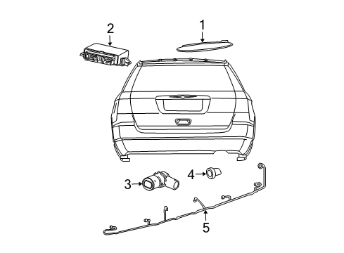 2010 Chrysler Town & Country Parking Aid Module-Blind Spot Detection Diagram for 68036233AD