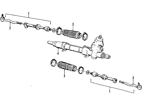 1989 BMW M3 P/S Pump & Hoses, Steering Gear & Linkage Gasket Set Hydro Steering Diagram for 32131132798