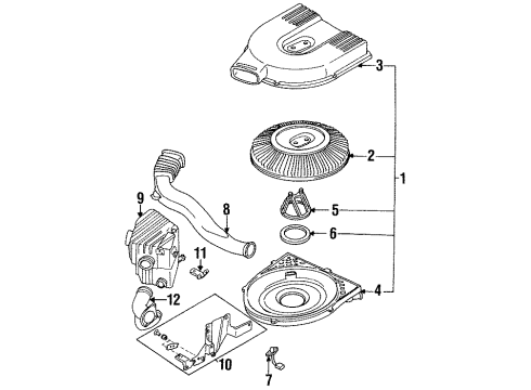 1995 Nissan Pickup Powertrain Control Reman Engine Control Module Diagram for 2371M-75P09RE