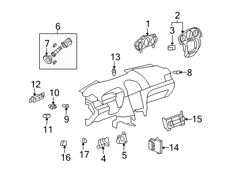 2008 Saturn Aura Switches Signal Switch Diagram for 20940369