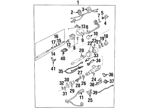 1996 Cadillac Eldorado Ignition Lock Switch Asm, Steering Column Ignition (Lock) Diagram for 26045043