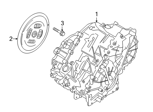 2017 Ford C-Max Automatic Transmission Clutch Assembly Bolt Diagram for -W500623-S437