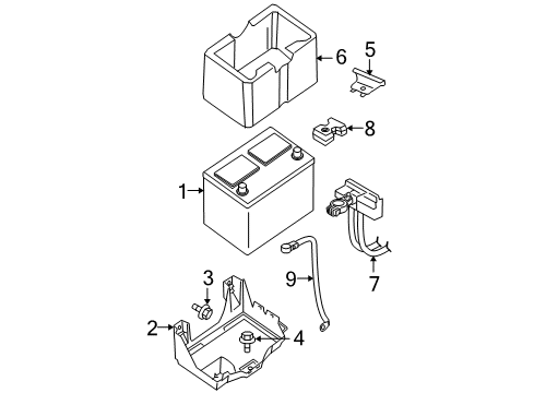 2014 Nissan Titan Battery Harness Assembly-EGI Diagram for 24011-9FM0A