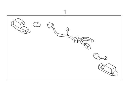 2019 Kia Soul License Lamps Lamp Assembly-License Plate Diagram for 92501B2000