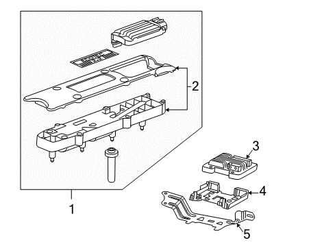 2002 Chevrolet Cavalier Ignition System PCM Diagram for 19210074